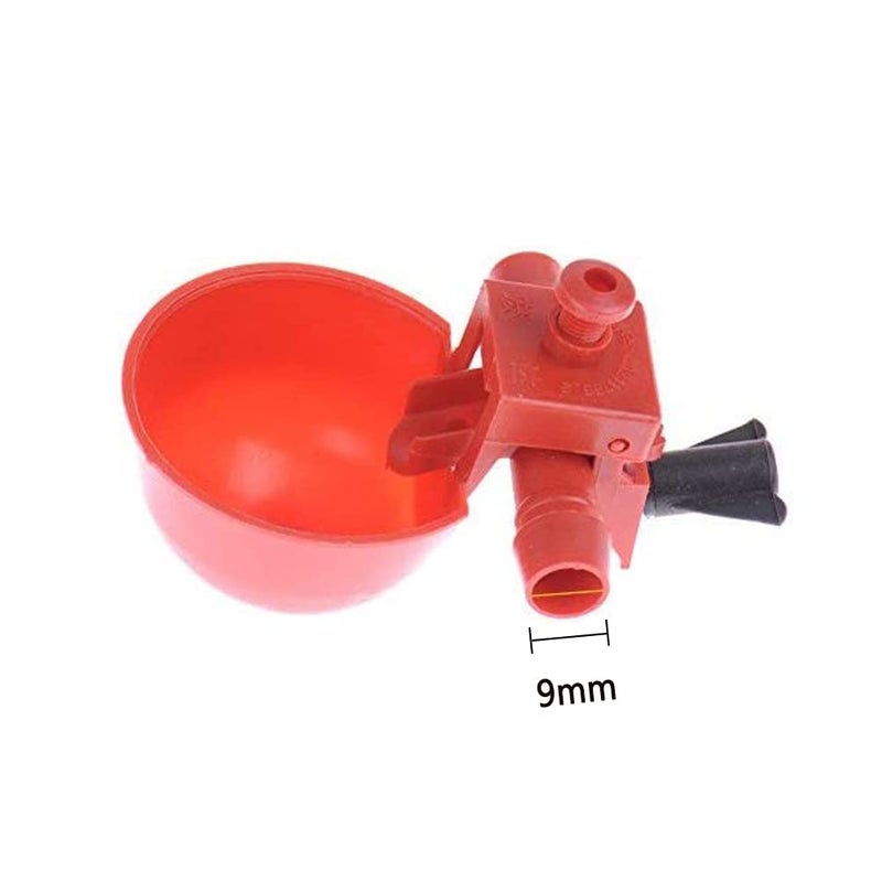 Litewoo 10Pcs Chicken Water Drinking Cups Automatic Feeder Poultry Coop Chicken Duck Fowl Drinker - Image 2